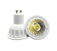 NTYHNFMIH Light, Pack of 10, Led COB Spotlight GU10/E27/E26 AC85-265V 6W Non-Dimmable MR16 12V Home Indoor Lamp(Warm White,GU10 85-265V)