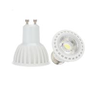 NTYHNFMIH Light, Pack of 5, Led COB Spotlight 6W GU10/E27/E26 AC85-265V Non-Dimmable Lamp MR16 DC12V(White,GU10 85-265V)