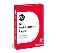 Nu A4 Copier Paper Ream - White (Ream of 500)