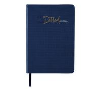NU A5 Dotted Notebook | Mindfulness & Wellness Journal | Bullet Journal for Planning & Tracking | Vegan Leather | 160 Pages | Navy Range