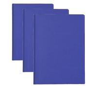 nu: Notebooks - A5 Casebound Manuscript - Office Range - Notebook - Stationery Notebooks - Writing Pad - 192 Pages,Blue (Pack of 3)
