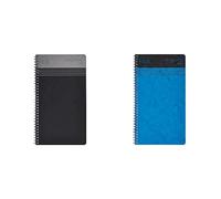NU Notebooks Bundle - Craze Cloud Range - Black & Blue Journals - Wirebound Notebook - Stationery Notebooks - Ruled Notepad