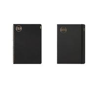 Nu Notebooks Bundle - Kraft Range - Black A4 & A6 Notebooks - Stationery Notebooks - Professional Notepad - 160 Pages