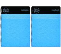 nu: Notebooks - Craze Cloud Range - A4 Blue Notebook - Wirebound Notebook - Stationery Notebooks - Ruled Notepad - 110 Pages, NU003356-FSC-BL (Pack of 2)