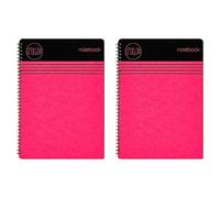 NU Notebooks - Craze Cloud Range - A4 Red Notebook - Wirebound Notebook - Stationery Notebooks - Ruled Notepad - 110 Pages NU003356-FSC-RD (Pack of 2)