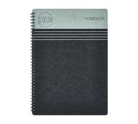 NU: Notebooks - Craze Cloud Range - A6 Black Notebook - Wirebound Notebook - Statione