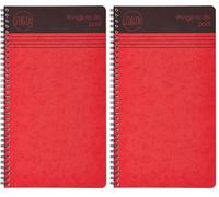 nu: Notebooks - Craze Cloud Range - Things to Do Pad - Wirebound Notebook - Stationery Notebooks - Ruled Notepad- Red - 110 Pages (Pack of 2)