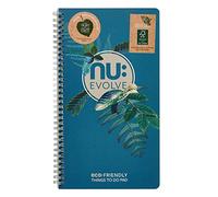 NU: Notebooks - Evolve Teal Range - Things To Do Pad - Recycled Notebook - Wirebound Notebook - 120 Pages