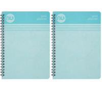 NU Notebooks - Goal Planner - Cloud Pastels Range - A5 Blue Notebook - Daily Journal - 150 Pages (NU004121-FSC) (Pack of 2)