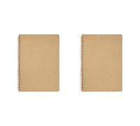 NU Notebooks - Kraft Range - Manilla Wire Bound A5 Notebook - Stationery Notebooks - Professional Notepad - 160 Pages (Pack of 2)