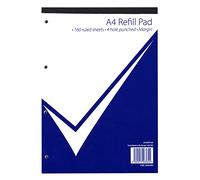 Nu Notebooks - Office Range - A4 Refill Pad - A4 Notebook - Stationery Notebooks - Writing Pad - 160 Pages, White