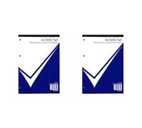 Nu Notebooks - Office Range - A4 Refill Pad - A4 Notebook - Stationery Notebooks - Writing Pad - 160 Pages, White (Pack of 2)