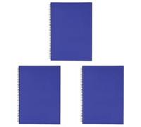 nu: Notebooks - Office Range - A4 Wire Bound Hardback - Stationery Notebooks - Writing Pad - 160 Pages (Pack of 3)