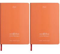nu: Notebooks - Spectrum Pastels Range - Mindfulness Journal - A5 Notepad - Coral - 200 Pages (Pack of 2)