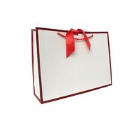 Nu-Nuel 2 Large Gift Paper Bags with Rope Handle | Matt Laminated Gift Bags | Gift Bags for Birthday, Wedding, Baby Showers, Bridal Party, Christmas (Red)