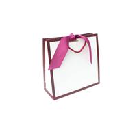 Nu-Nuel Luxury Gift Bag with Ribbon | Matt Laminated Paper Bags with Rope Handles | 2 Small Gift bag for Birthday, Wedding, Valentine's Day (2, SMALL - 230x220x90mm)
