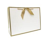 Nu-Nuel Luxury Paper Bag | Matt Laminated Gift Bags with Rope Handles | 2 Large Boutique Gift Bags (2, LARGE - 440x320x120mm)