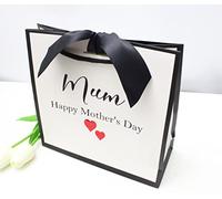 Nu-Nuel Personalised Gift Bags for Mother's Day, Valentine's Day, Father's Day, Birthdays | Personalised Gift Bags | Luxury Gift Bag with Rope Handle and Ribbon