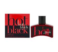 Nu Parfums Hot is Black Eau de Toilette Spray for Men 34 Ounce
