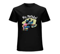 Nu Pogodi Paw Paw T-Shirt Mens Unisex Black Tees M