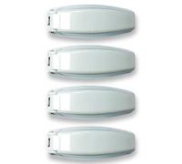 NU-SET Lock | 4RV013 RV Baggage Door Catch | 4 Pack | RV Accessories & Door Hardware (White)