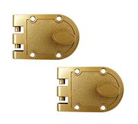 NU-SET Lock | NUSET Keyed Alike Jimmy Proof Single Cylinder Deadbolt | Home Improvement & Door Hardware, Set of 2 (Bronze)