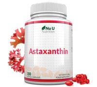 Nu U Nutrition Astaxanthin Softgels - 180 Count, Antioxidant Support, 6-Month Supply in White Nu U Nutrition White
