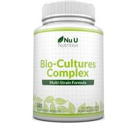 Nu U Nutrition Bio-Cultures Complex - 180 Capsules, Multi-Strain, 6-Month Supply in White | Size: 180 Caps Nu U Nutrition White 180 Caps