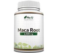 Nu U Nutrition - Maca Root Capsules 2500mg - 250mg of Maca Root per Capsule - 180 Vegan Capsules - 6 Month Supply - Maca Root Extract Supplement for Men & Women - Made in The UK