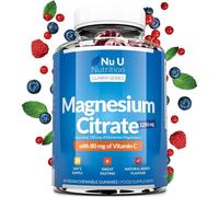 Nu U Nutrition Magnesium Gummies for Kids 5+ & Adults - Berry Flavour, Vegan in Blue | Size: Pack of 60 Nu U Nutrition Blue Pack of 60