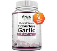 Nu U Nutrition Odourless Garlic Oil Softgels - 25, 000mg for Heart & Immune Support Nu U Nutrition Multicolor