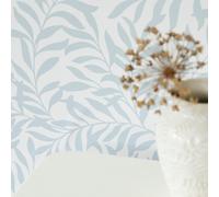 Nu Wallpaper Wisley Blue 52.07cm x 5.49m Self-adhesive Wallpaper, Blue