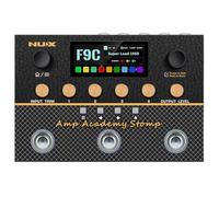 NU-X | Amp Academy Stomp Pedal | Multi-Effects Guitar Pedal with Amp Modelling, Bluetooth, Looper, USB Audio Interface & Customisable Signal Chain for Electric Guitar Practice, Recording & Live Use