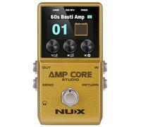 NU-X | Amp Core Studio Guitar Pedal | Compact Amp Simulator with 26 Amp Models, 33 Cabinet Emulations & Custom IRs | Portable Multi-Effects Pedal for Guitarists