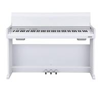 NU-X | NCK-330 Digital Upright Piano: 88-Note Hammer Action Keyboard with Bluetooth, USB Integration, and Multi-Function Control for Home and Studio | White