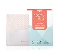 Nua Sanitary Pads for Heavy Flow |with Disposal Cover | Ultra Thin | Extremely Soft and Comfortable | Wider Back Design | Zero Toxins | Rash Free, Pack of 12 Pads for Women (Regular)