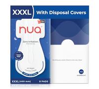 Nua Ultra-Safe Night Pads 400 mm XXL | 60% Larger Absorbent Core | 60% Wider Back with Hydrophobic Leak Guards | Breathable and Super Soft Top Sheet | Safe on Skin | Convenient and Hygienic Disposal