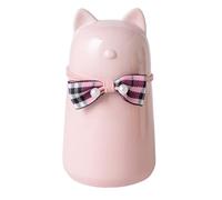 NUACOS Pet Ceramic Urns Memorial Cremation Ash 450ML Moisture-proof Forever Memorial Box With Bow Shape for Small Cat Dog Rabbits Funeral Burial Urn keepsake,Pink,Normal ears
