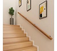 NUACOS Wooden Non-Slip Staircase Handrails, Indoor/Outdoor, Modern Style, Pine Wood, Polished Finish, Primary Color, Handrail