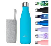 Nuactiv Stainless Steel Water Bottle, Vacuum Insulated, 12hrs Hot & 24hrs Cold Drinks, BPA Free, Metal Water Bottle 500ml, Leakproof Double Walled Thermal Flask for Kids, Travel, Gym, Sports - Teal