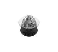 Nuada Celtic Silver Hand Warrior King Line Art PopSockets Adhesive PopGrip