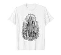 Nuada Celtic Silver Hand Warrior King Line Art T-Shirt