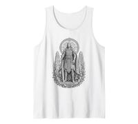 Nuada Celtic Silver Hand Warrior King Line Art Tank Top