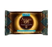 Nuage Argan Oil Cleansing Facial Wipes, Twin Pack (Pack of 6)