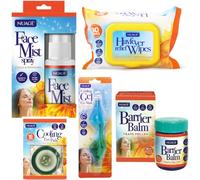 Nuage Hayfever Survival Kit Includes 30 Resealable Hayfever Relief Wipes, Barrier Balm, Face Mist Spray, Cooling Gel Eye Mask & Eye Pads | Natural Remedy for Hayferver | Suitable for Face and Hands