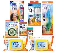 Nuage Hayfever Survival Kit Includes 60 Resealable Hayfever Relief Wipes, Barrier Balm, Face Mist Spray, Cooling Gel Eye Mask, Cooling Eye Pads & Under Eye Gel | Natural Remedy for Hayferver