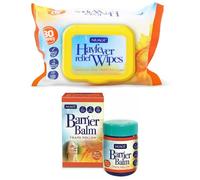 Nuage Hayfever Wipes and Allergen Barrier Balm | Allergy Relief Wipes and Balm| Natural Remedy for Hay Fever 30 Resealable Wipes | Suitable for Face and Hands (1 x 30 Wipes and 1 x Balm)