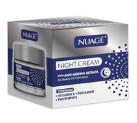 Nuage Night Cream 50 ml - Face Moisturiser with Squalane & Panthenol - Rich Non-Greasy Hydrating Cream for Normal to Dry Skin - Overnight Nourishment & Care