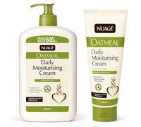 Nuage Oatmeal Daily Moisturising Cream Set | 600ml Pump Bottle and 200ml Tube - Bundled by Smart Cutie