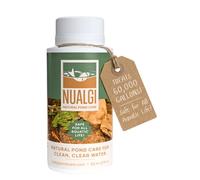 Nualgi Pond Care Natural Pond Cleaner, 60ml, Clarifier for Fish Ponds, Safe for All Aquatic Life Including Koi, Pond Water Clarifier Treats Up to 60,000 Gallons